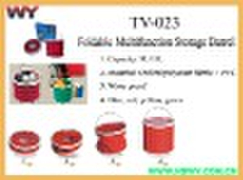 Foldable multifunction storage barrel