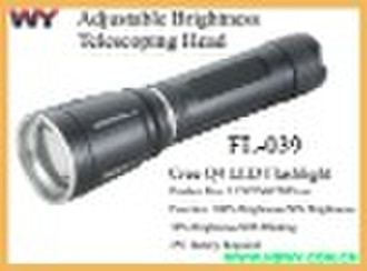 Cree Q4 LED Flashlight Adjustable Beam