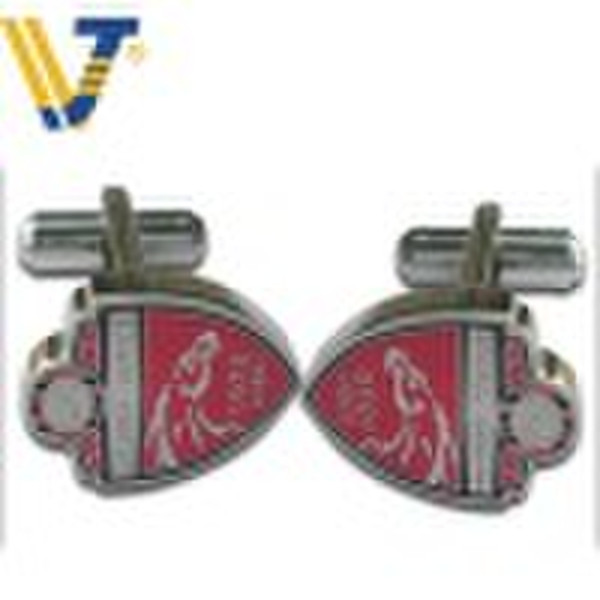 cufflink with custom logo