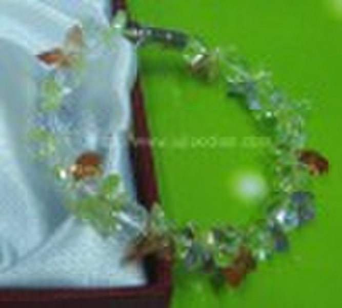 Flowers with zircon  bracelet