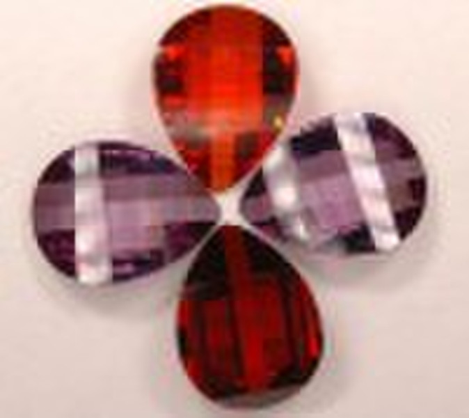 Teardrop Colorful Cubic Ziricon Bead