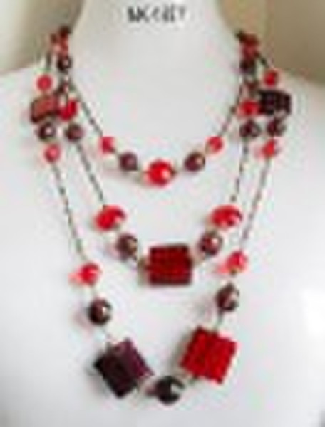 Hot selling fashion handmade glass necklace