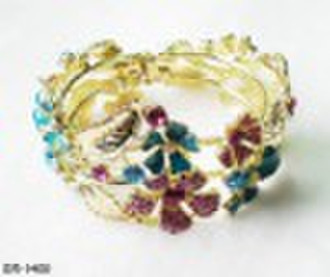 Charm alloy acrylic stone epoxy bangle