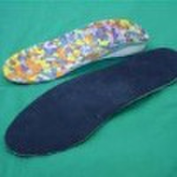 Mould EVA insole with deep heel cup