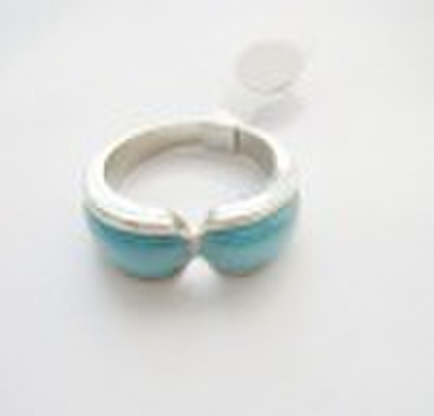 Turquoise ring, 316 stainless steel,ring SW-85927