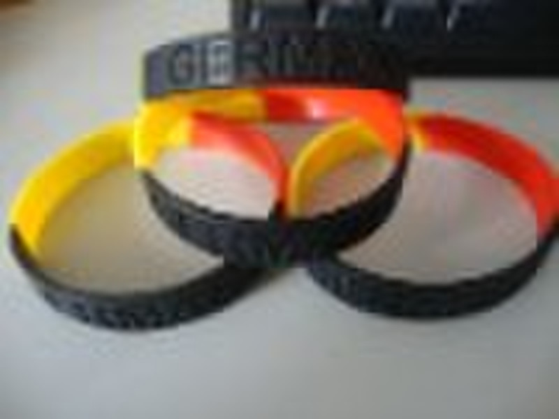 debossed  silicone bracelet