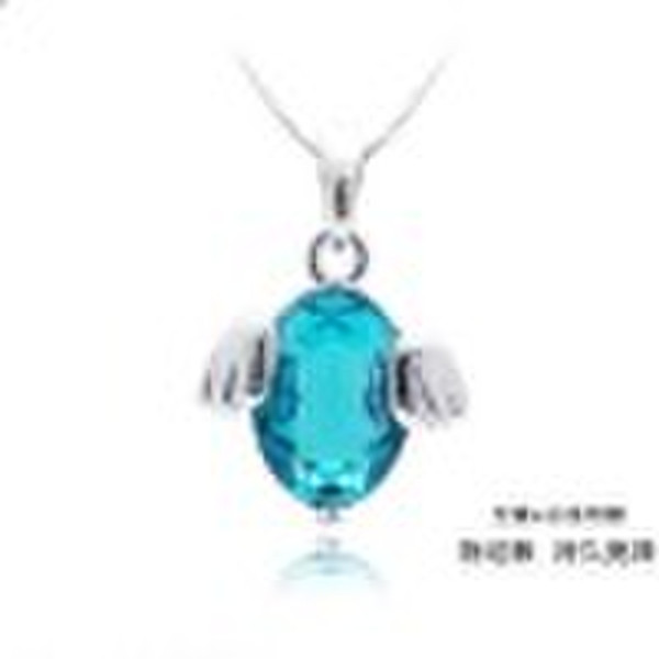 Hot christmas gifts  Flying egg crystal necklace