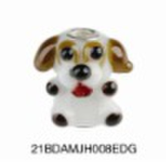 Silver Core Animal Glass Bead 21BDAMJH008EDG