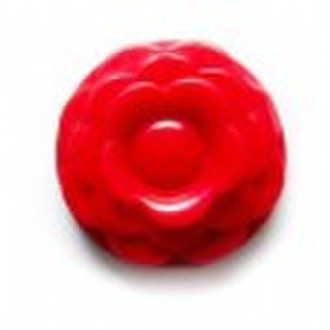Flower shaped  plastic button