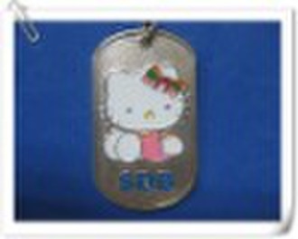 metal embossed dog tag