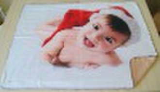 Blanket with sublimation transfer