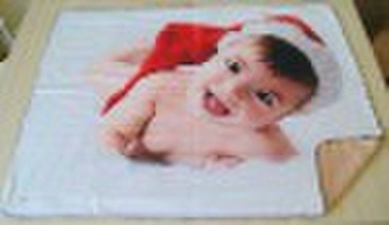 Blanket with sublimation transfer