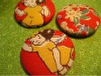 fabric covered button/cloth-covered button/fabric