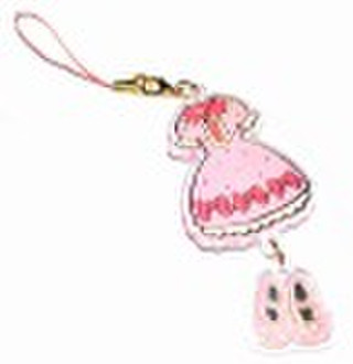 fashion acrylic mobile straps