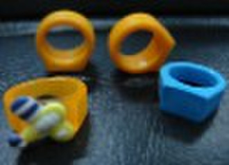 Silicone finger ring