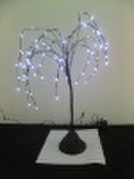 led copper string light tree