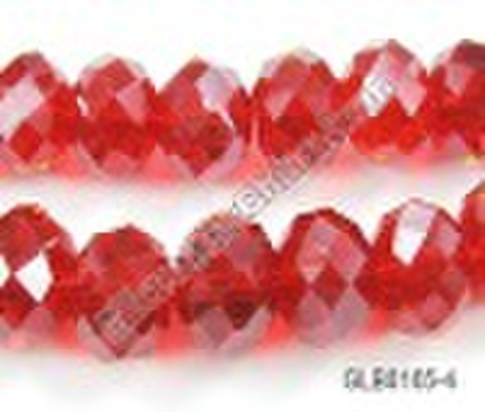 Crystal Glass Beads,  Facted Rondelle