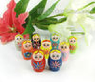 Wooden Russian Doll, Matryoshka Doll, Babushka dol