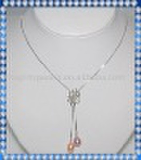 N1004 925 sterling silver pearl necklace