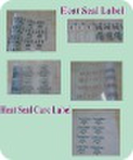 Heat Seal Care Label