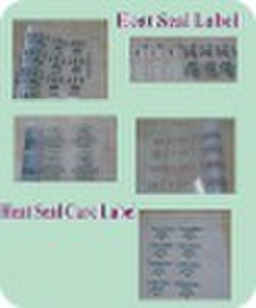 Heat Seal Care Label