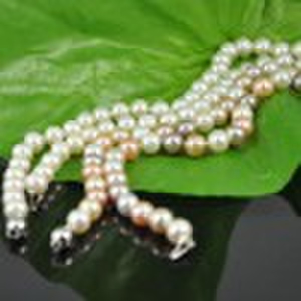 multi-color  freshwater pearl necklace