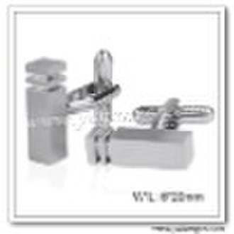 Elegant Silver Bar Cufflinks