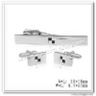 Jewelry Cufflink & Tie Clip Set