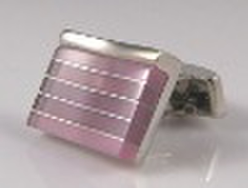 Fashion Cuff link, light purple MOP cuff link