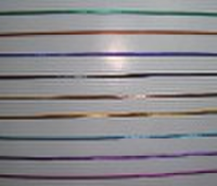 shiny metallic  black elastic cord