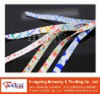 Heat-transferred printing shoelace