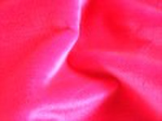 Red plush fabric