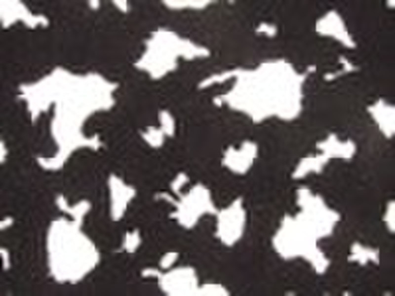 Black Jacquard Plush Fabric