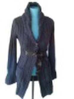 women knitting sweater