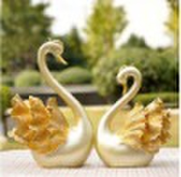 Geese Polyresin Decor