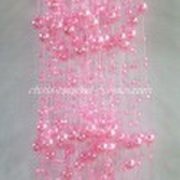 acrylic plastic beaded garland, beaded spray, wedd