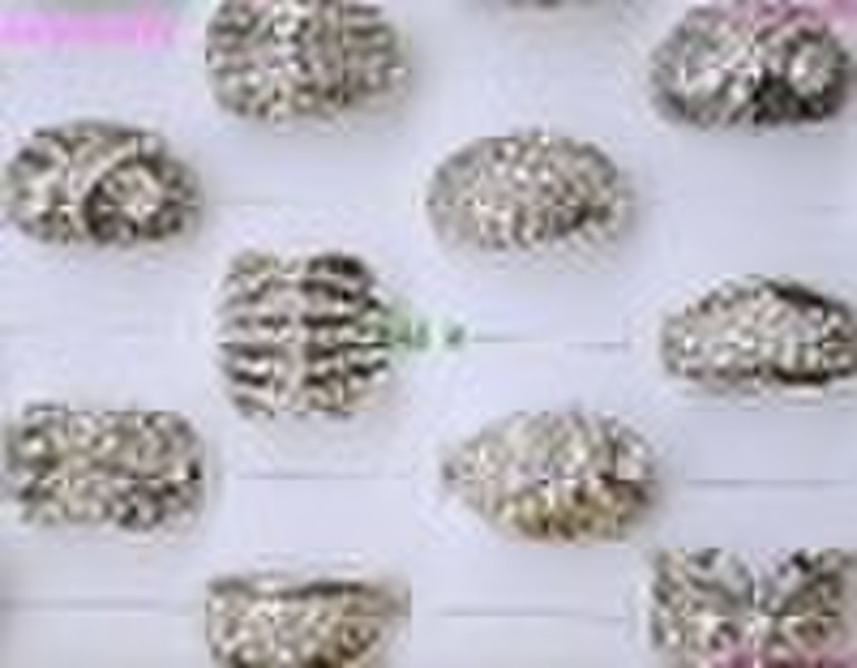 charming rhinestone archaize silver tone jewelry r