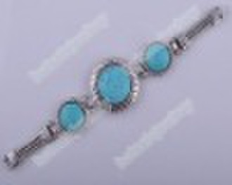 Turquoise gemstone charm bracelets arcaize silver