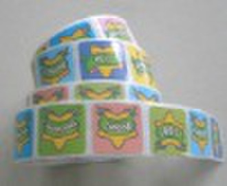 Roll stickers, self-adhesive sticker