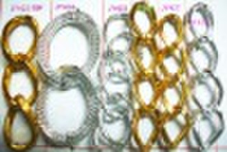 Embossed aluminum chain