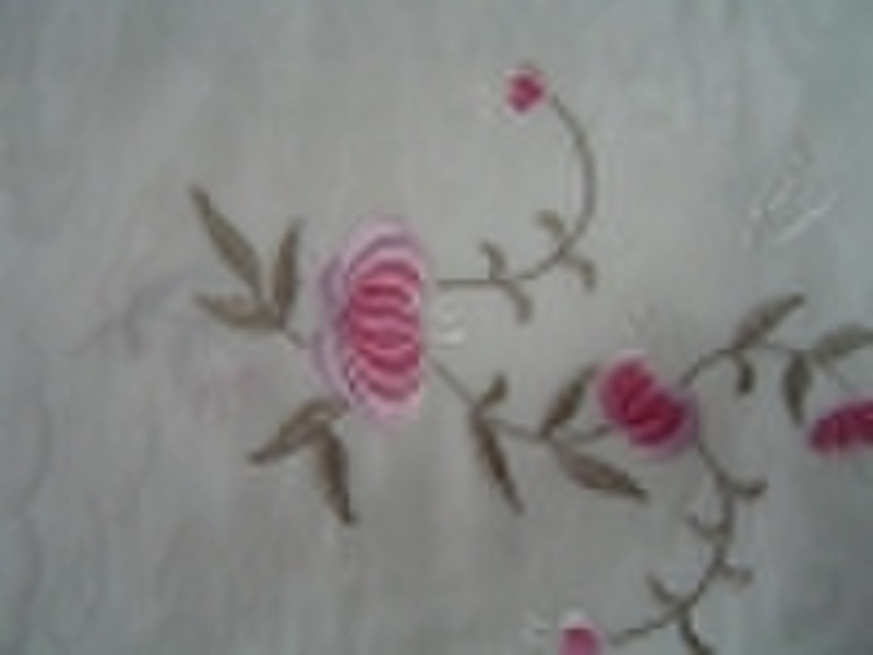 Embroidery silk scarf