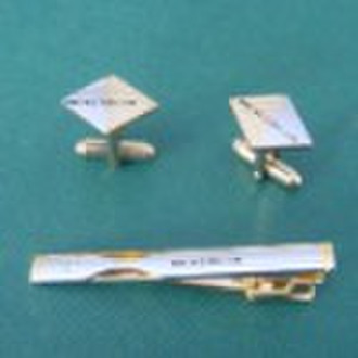 cufflink and tie clip