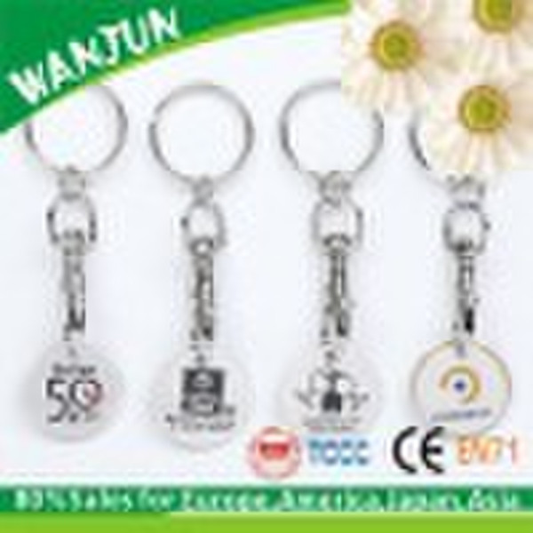 Metal Trolley Coin Keyring(M-811)