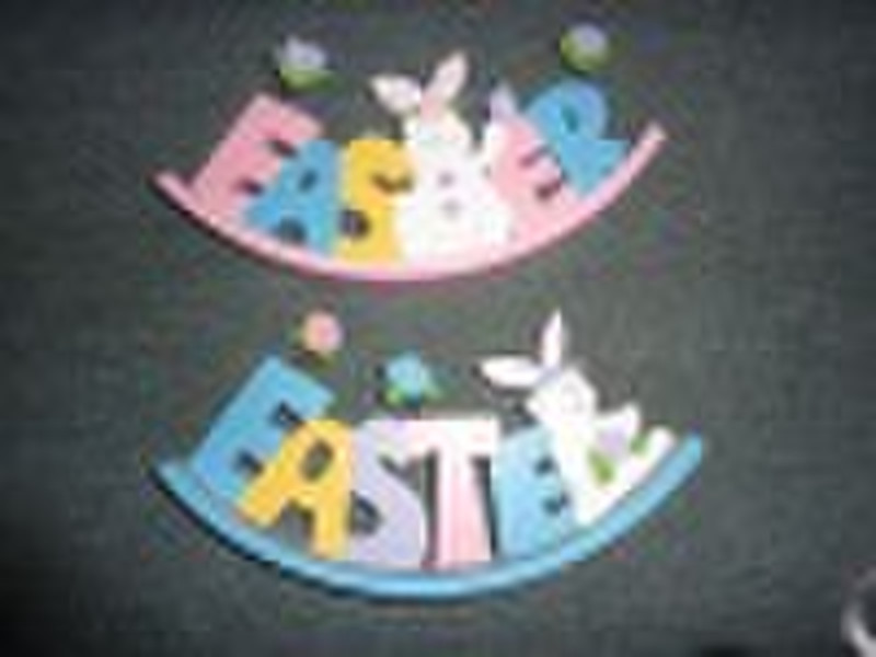 painted  wooden letter craft gift--the  rabbit hap