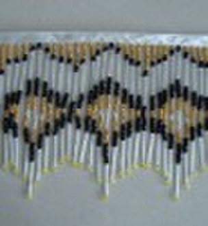 beaded handmade fringe