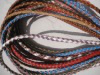 braided leather cord