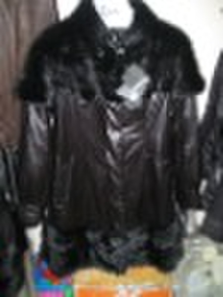 Lady's leather coat