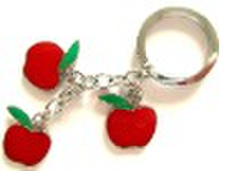 fashion  apple charm key chain