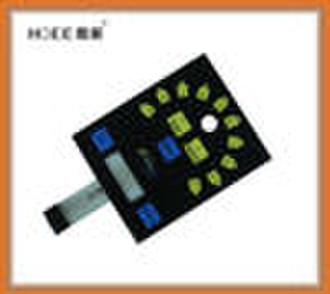 tactile membrane switch keypad embossed LED/LCD an