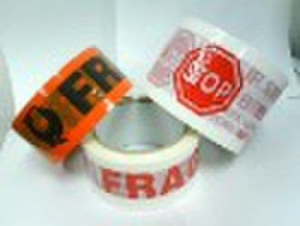 Printed tape/bopp packing tape/fragile tape